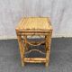 Tabouret bambou brûlé années 50