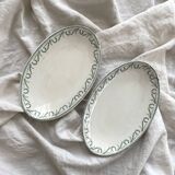 2 "Crown" ironstone bowls Boch Frères Keramis La Louvière