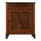 Burr wood cabinet, solid wood, Danish design, 1960s