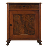 Burr wood cabinet, solid wood, Danish design, 1960s
