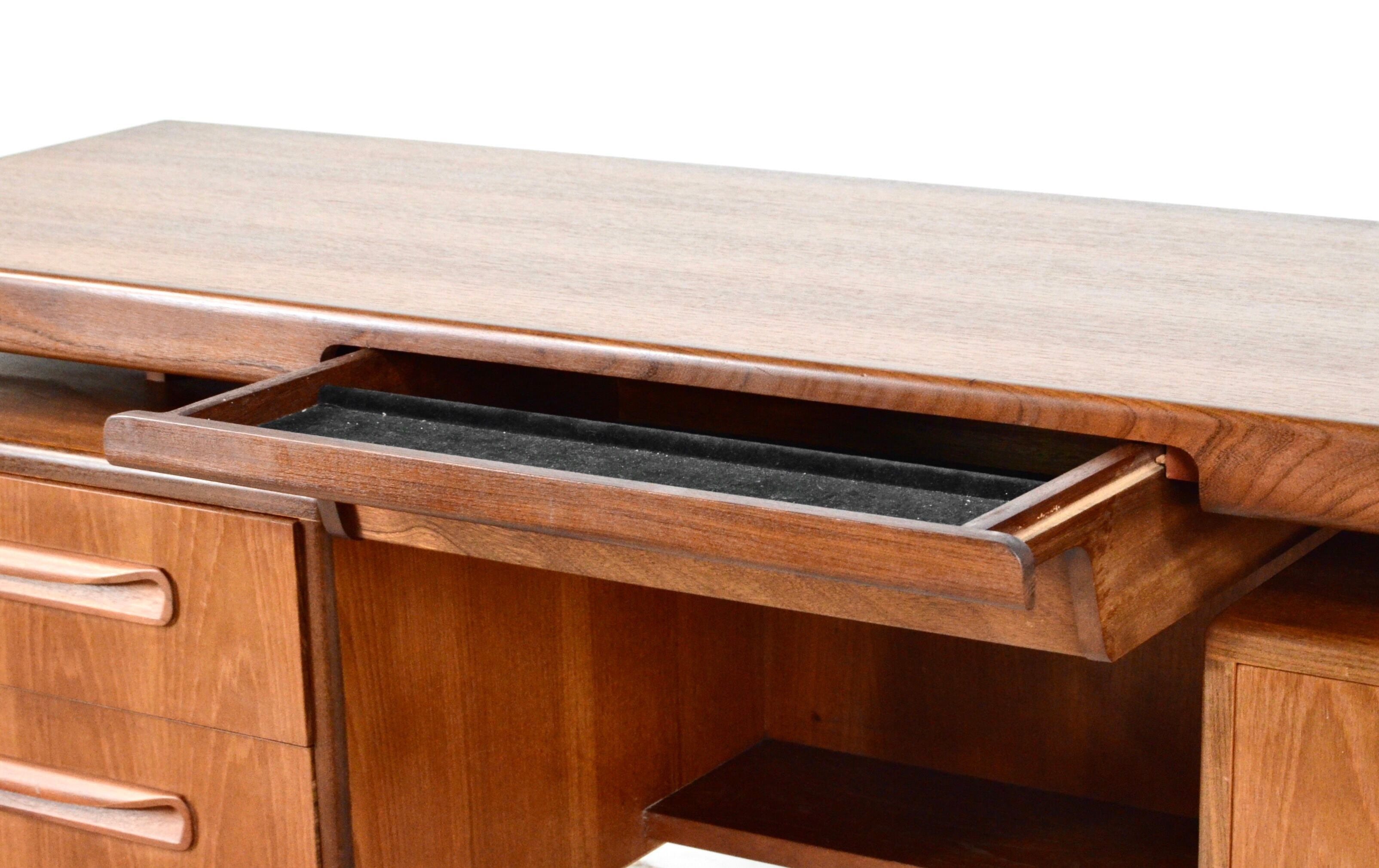 Danish style mid-century teak desk Kofod Larsen for G-Plan