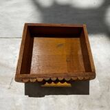 Bamboo and rattan bedside table