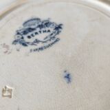 2 hollow plates Bertha Sarreguemines
