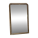 Miroir de cheminée - bois vernis et stuc doré à décor de palmettes