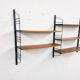 Mid-century book shelves in the style of Tomado