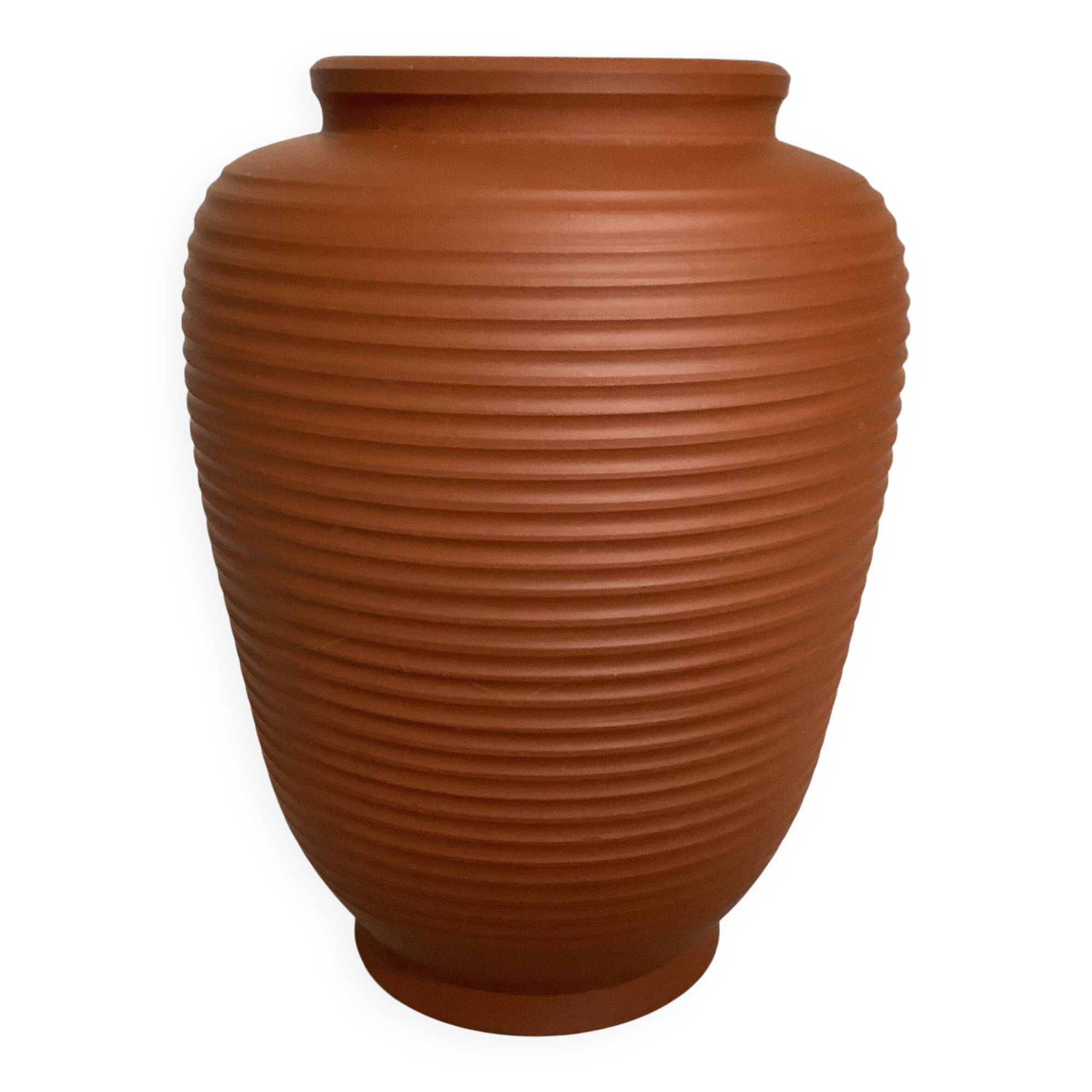 Small vase akru for klinker ceramics terracotta
