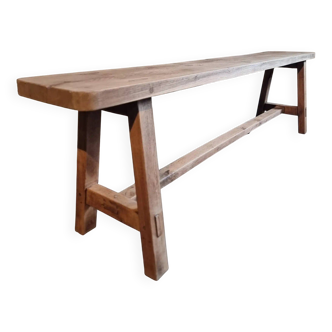 Vintage oak bench, French, 1960s