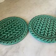 Ensemble de 3 dessous de plat en céramique de Vallauris
