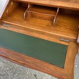 Louis XV style cherry wood Dos d'Âne scriban slope desk 1970