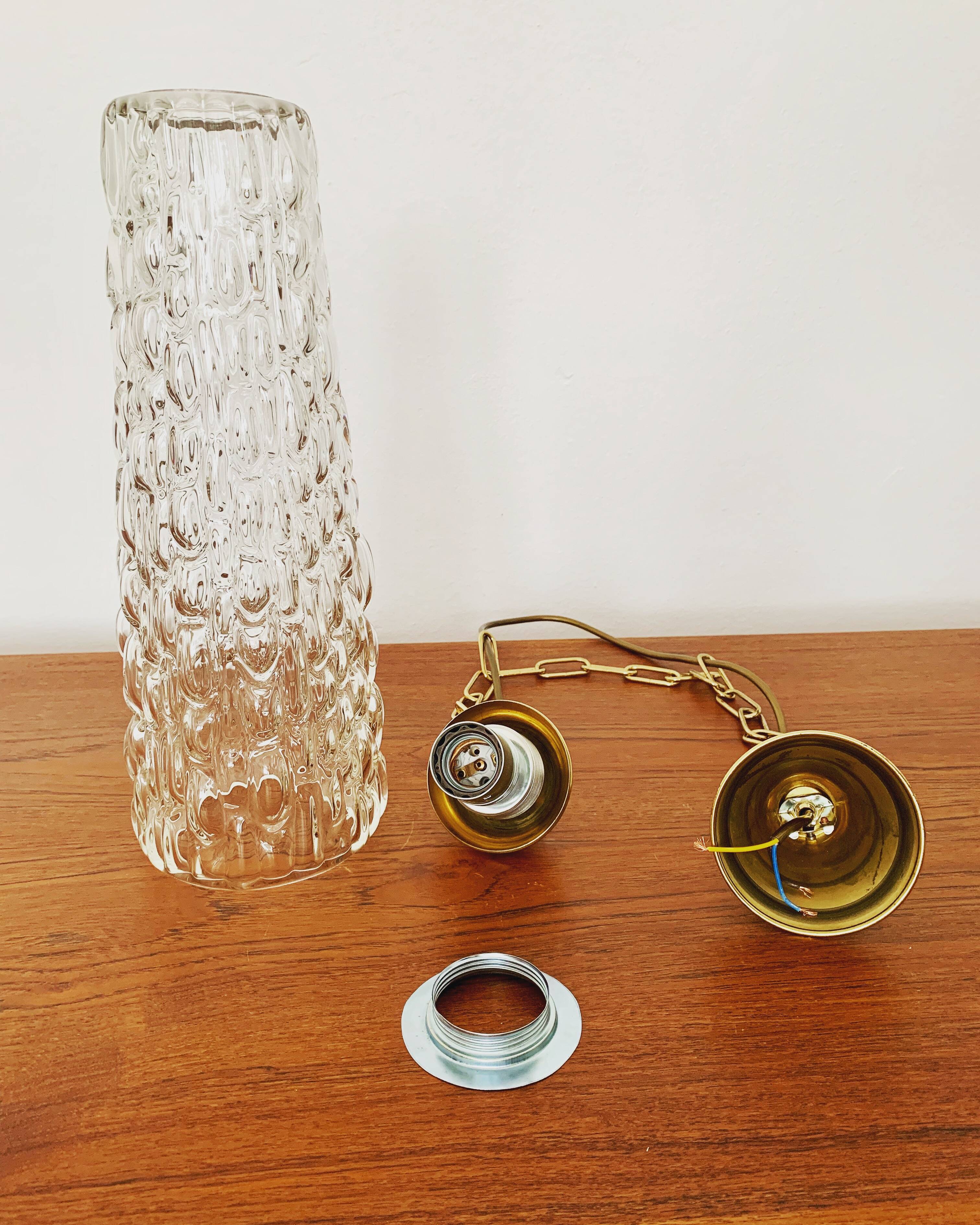 Crystal glass pendant lamp by Rupert Nikoll