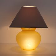 Melarti yellow sandblasted opaline lamp