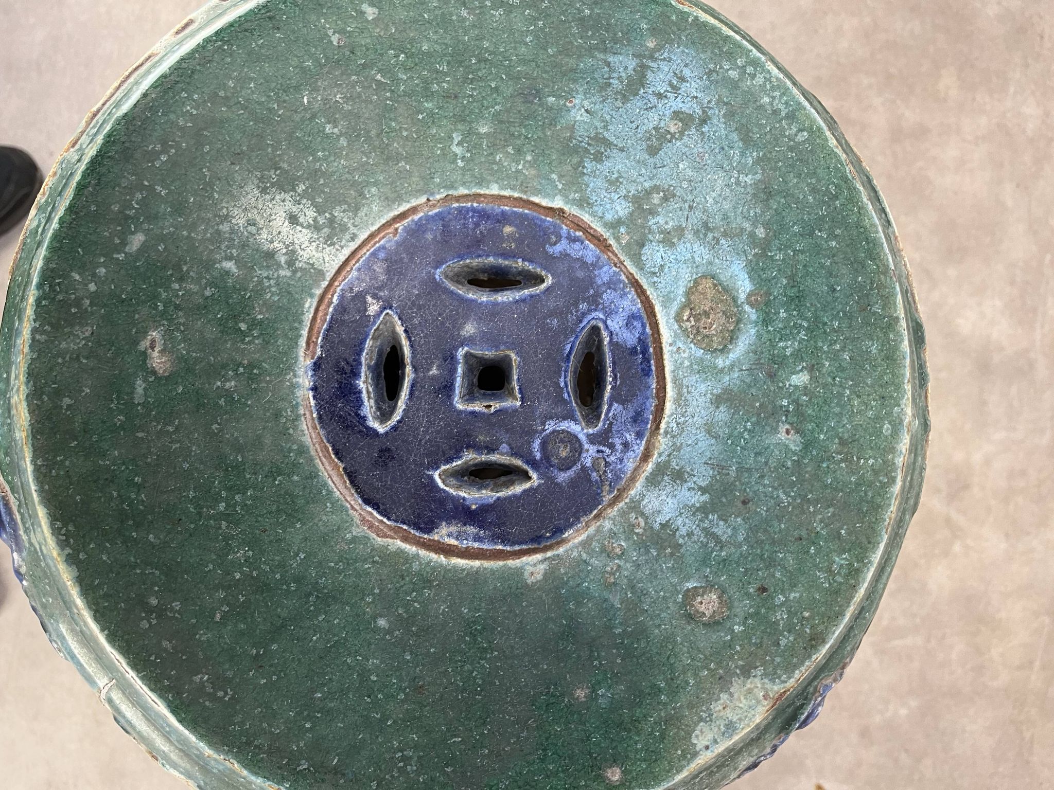 Chinese glazed stoneware stand