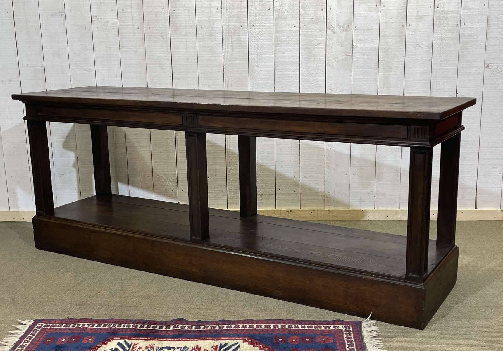 19th century oak draper's table