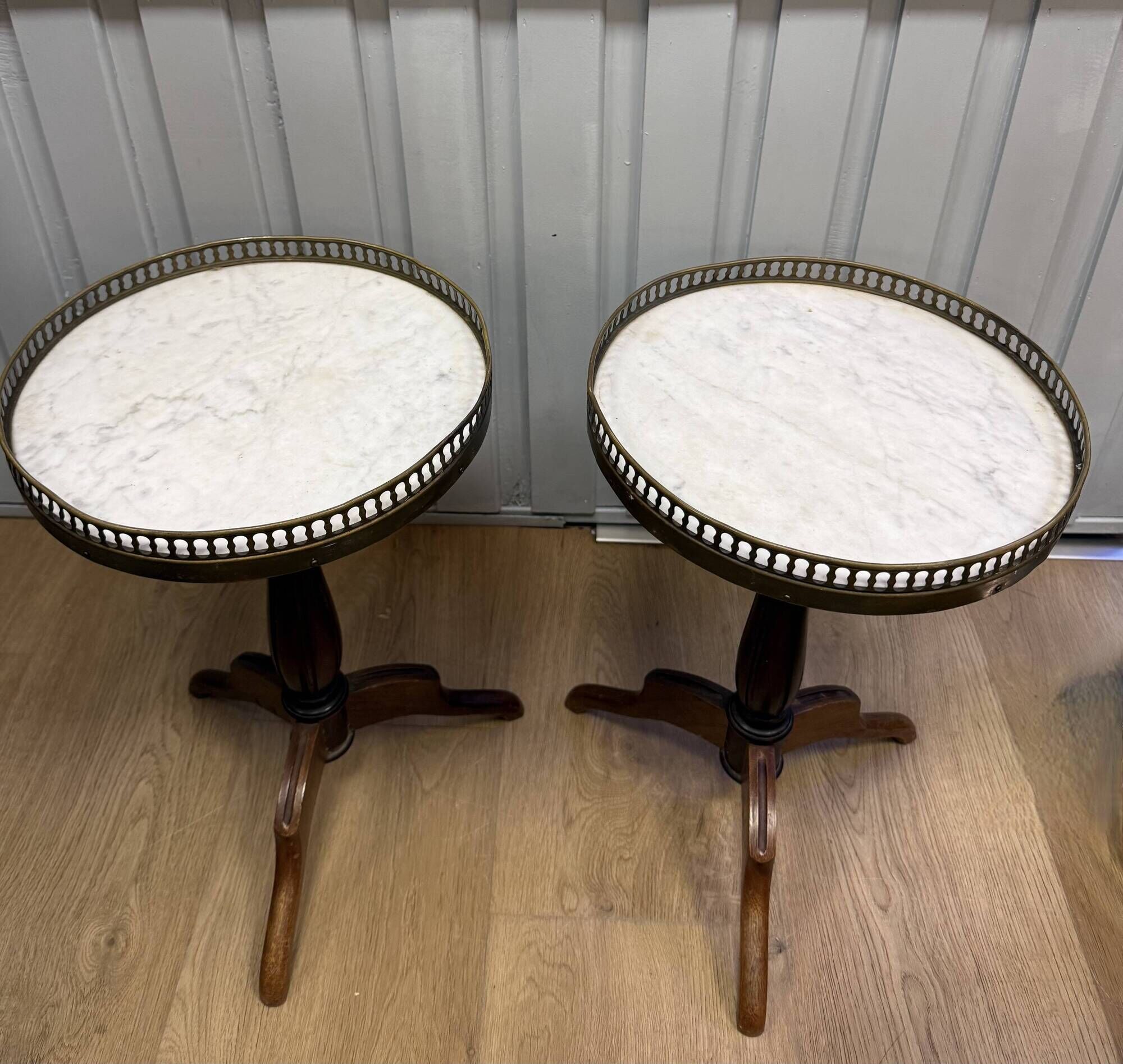 Pair of small side tables