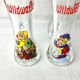 Pair of vintage illustrated spirits glasses Wildwasser