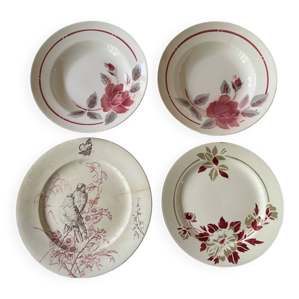Assiettes dépareillées