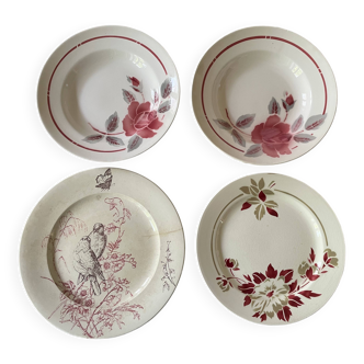 Assiettes dépareillées