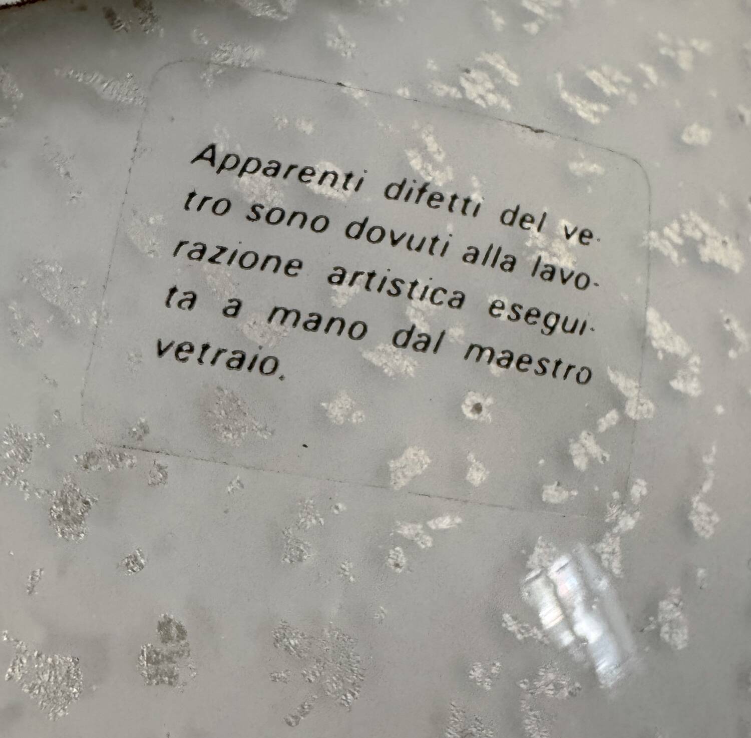 Murano glass flower pendant from the 1970s