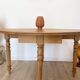 Half-moon console table convertible into a round table - 19th century