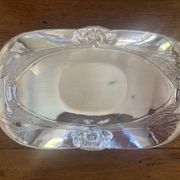Art Nouveau Bread Basket Silver-Plated Metal Gallia Christofle