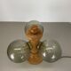 Large Organic Sculptural PINE Wooden Table Light by Temde Lights, Germany 1