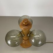Large Organic Sculptural PINE Wooden Table Light by Temde Lights, Germany 1