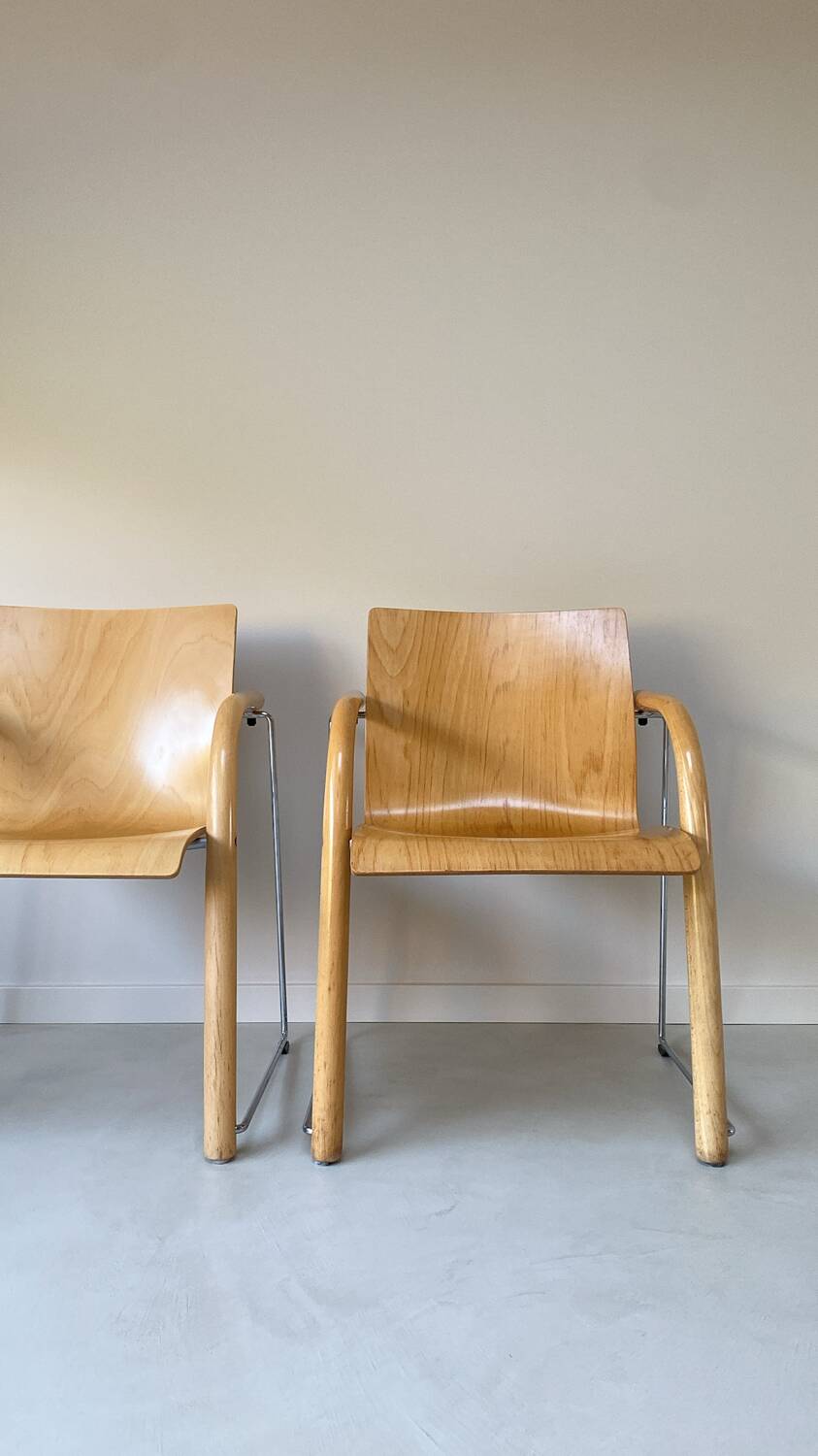 Set of vintage Thonet chairs model S320