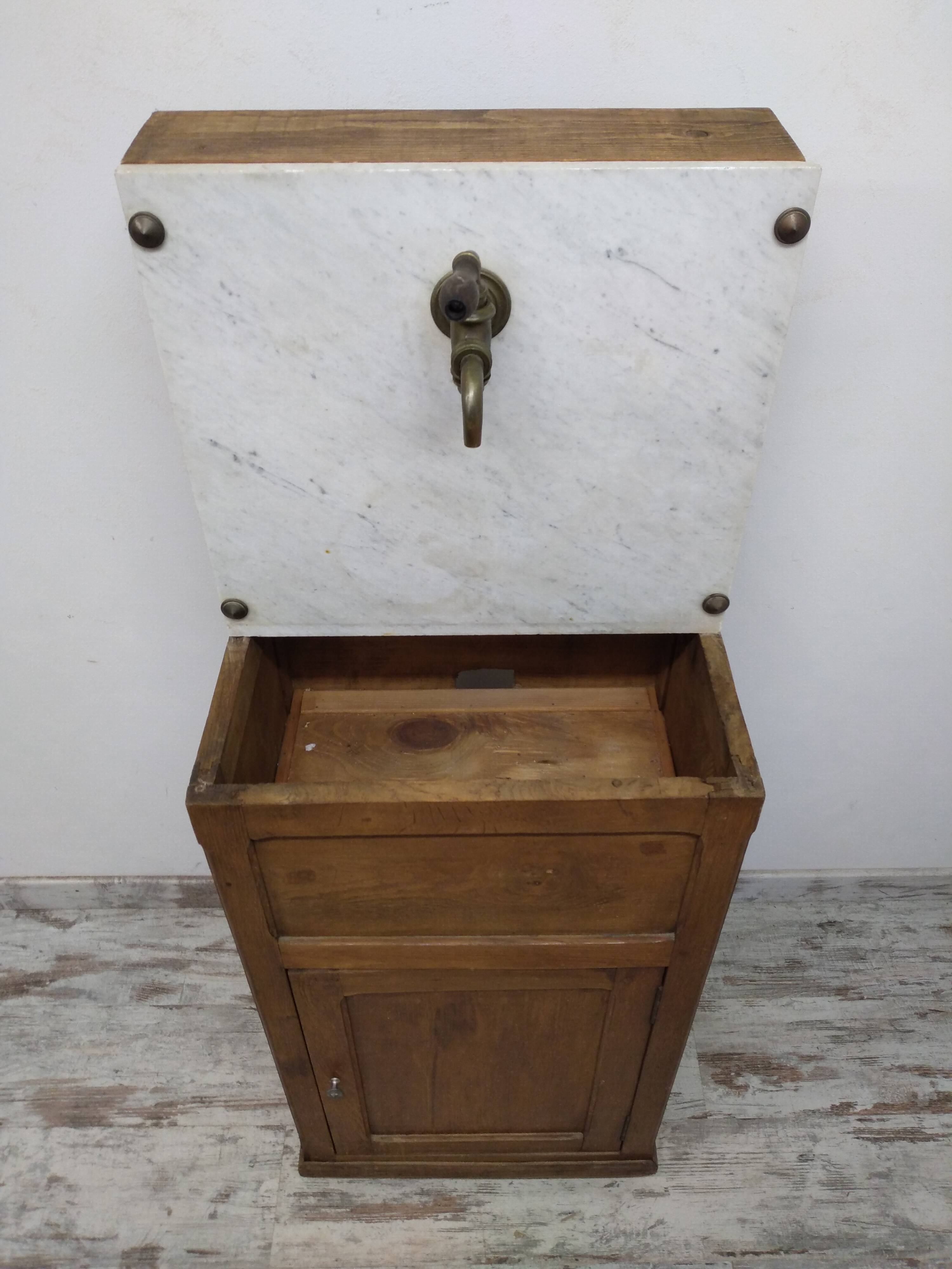 Bathroom furniture with marble