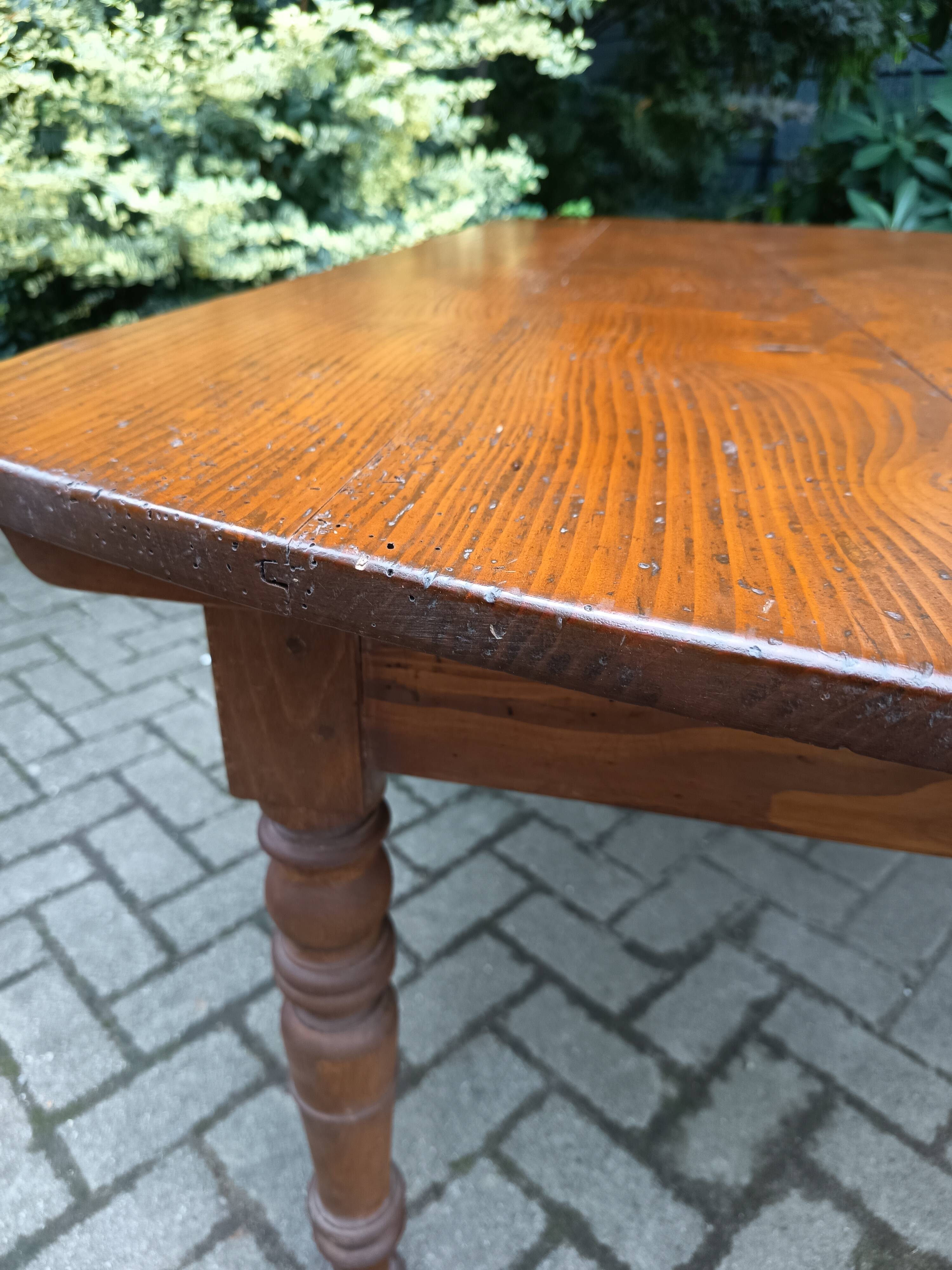 Large farmhouse table, 19th century