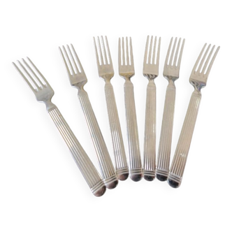 Guy Degrenne - Series of 7 table forks - Parthenon model