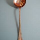 Old silver metal ladle Christofle art table vintage silver metal lad