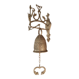 Cloche de  porche en bronze