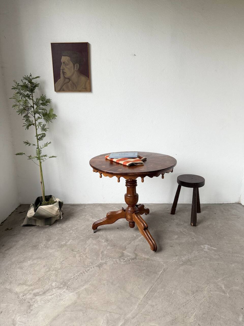 Biedermeier console or side table, 19th century.