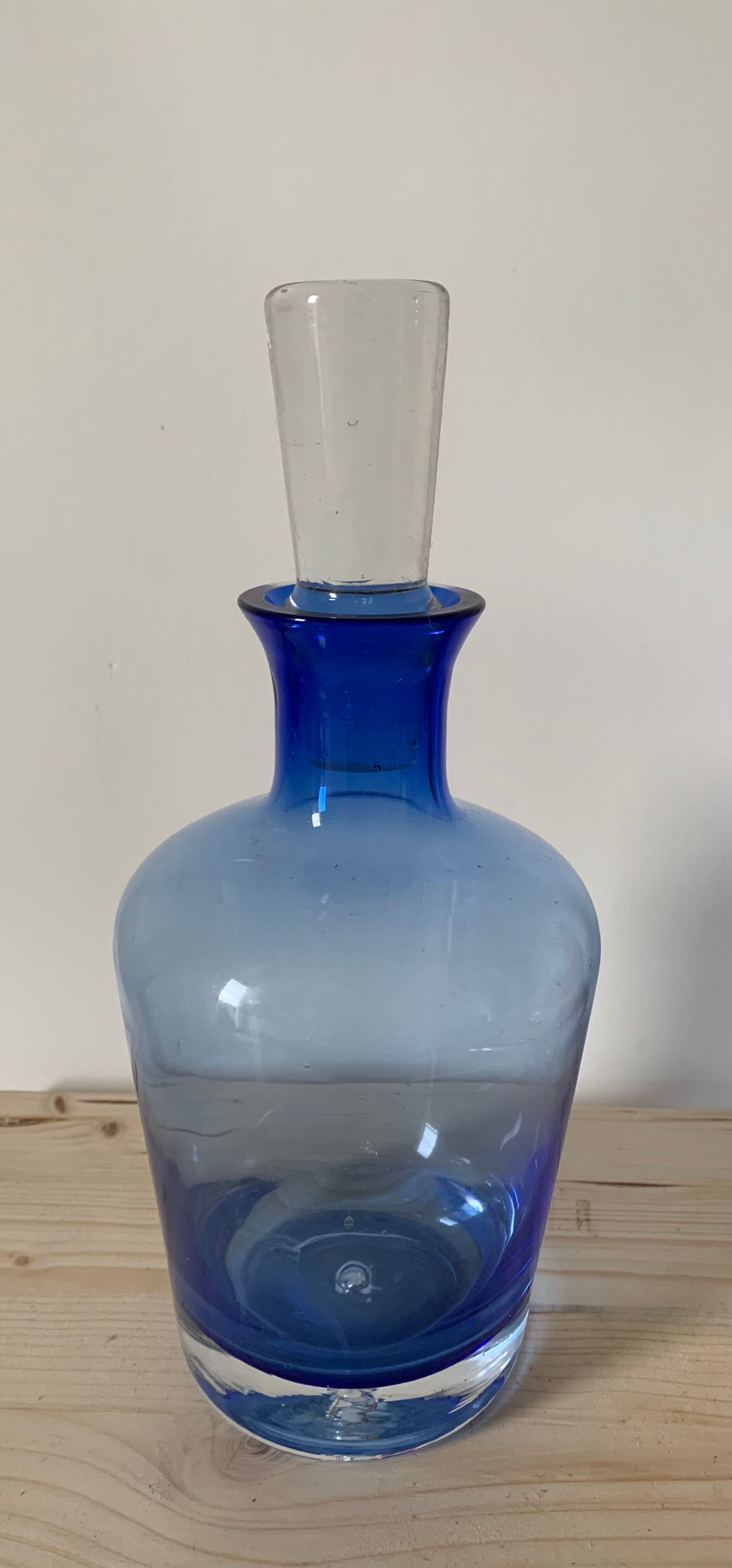 Blue decanter