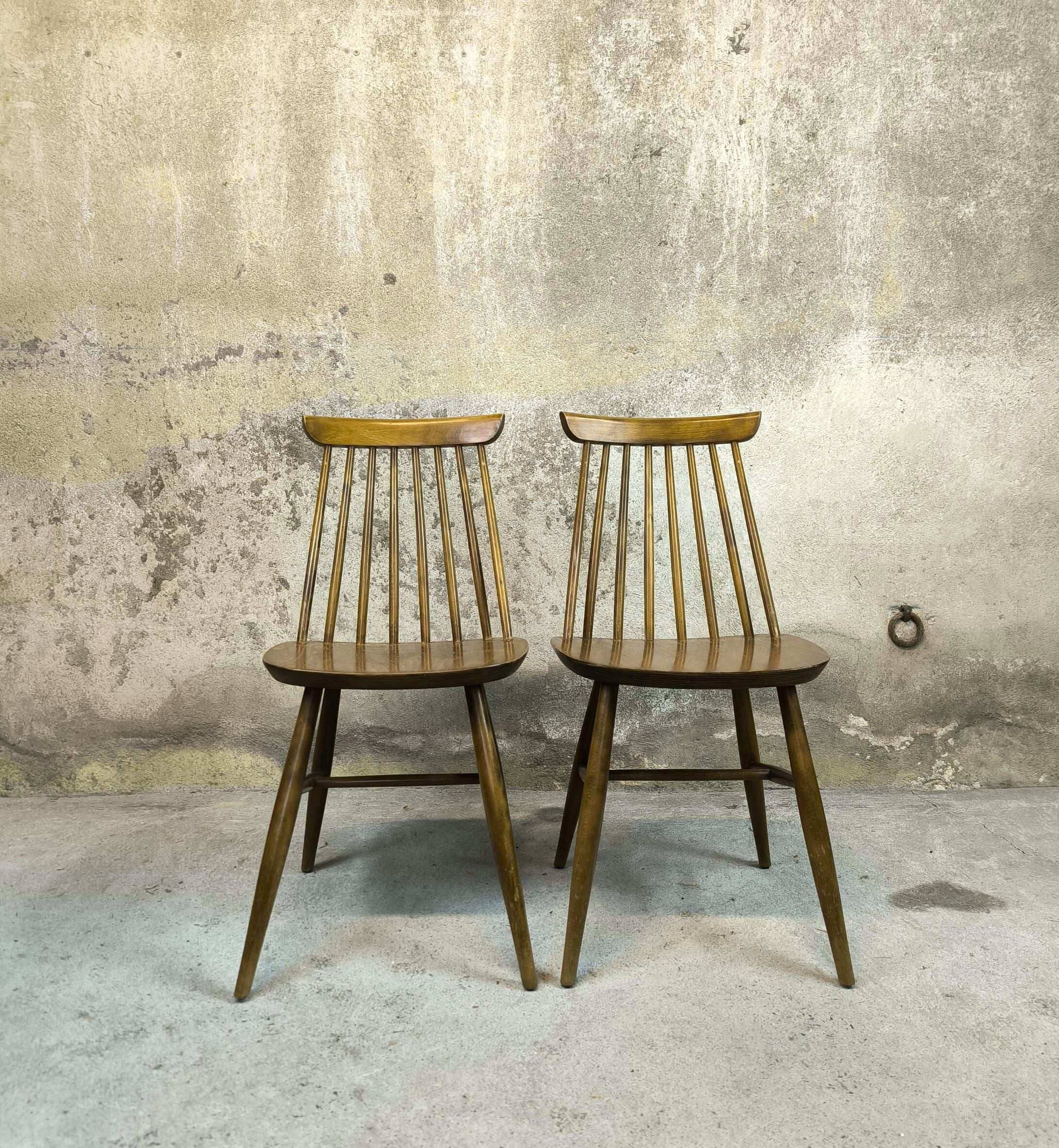 Pair of vintage Scandinavian chairs.