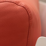 Mario Bellini Amanta modular sofa in orange leather for C&B Italy, 1960s