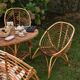 Vintage rattan living room for children 70s