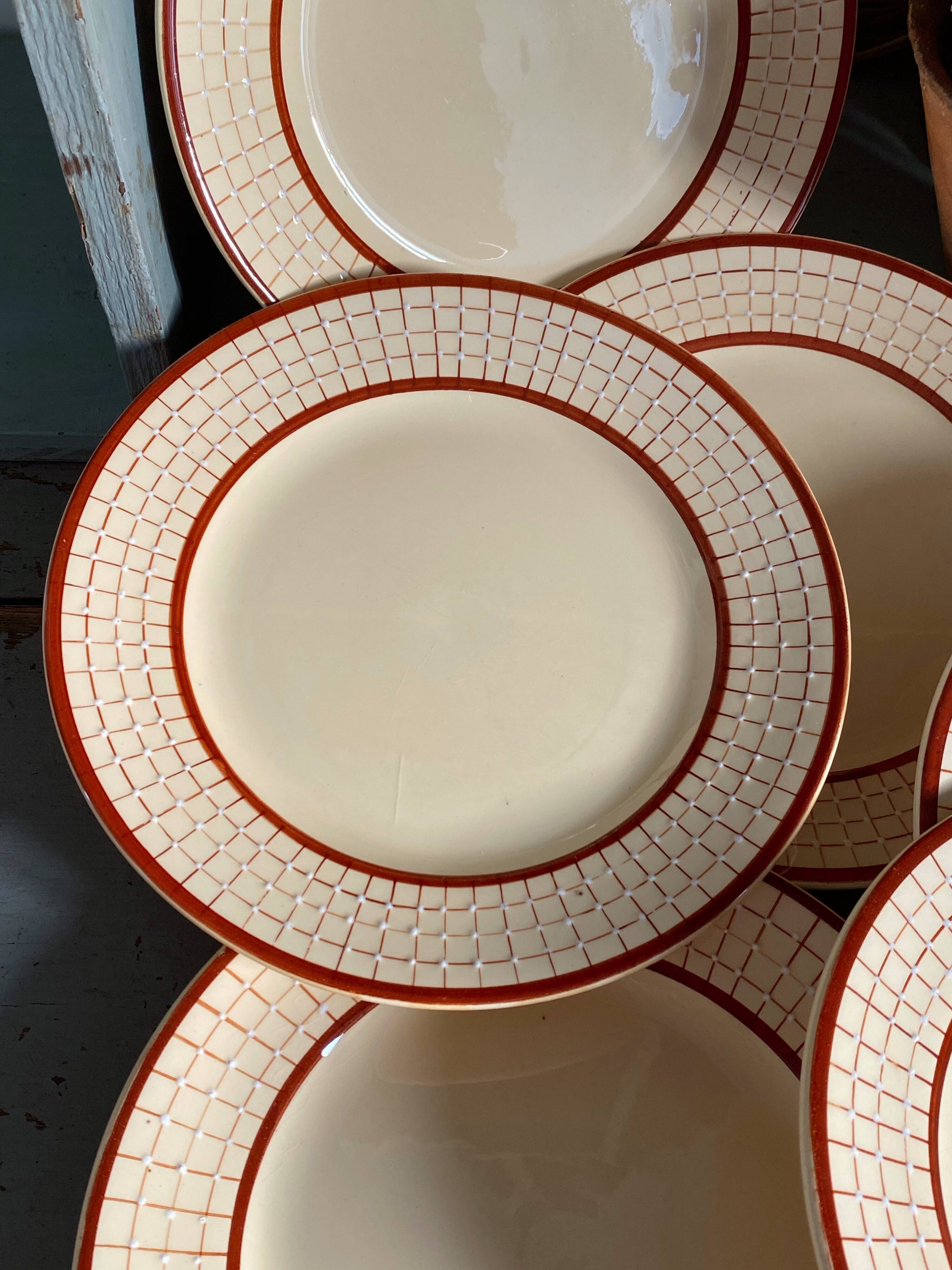 Longchamp Art Deco plates