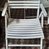 4 fauteuils de jardin pliants R Gleizes