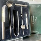 Vintage Stelton Bar Set Design Arne Jacobsen 6 pcs ensemble Design danois