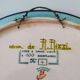 Superb enamel dish from Longwy, signed, year 1940.