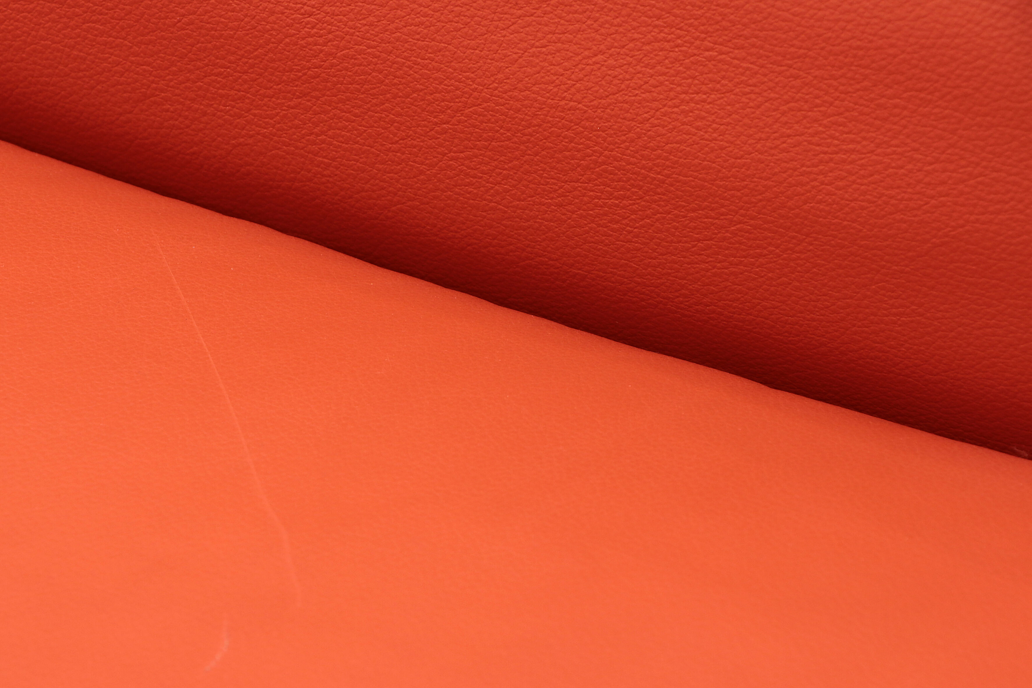 Mario Bellini Amanta modular sofa in orange leather for C&B Italy, 1960s