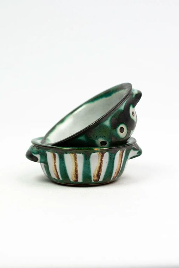 Paire de coupelles   salerons — Robert Picault, Vallauris, 1950/60