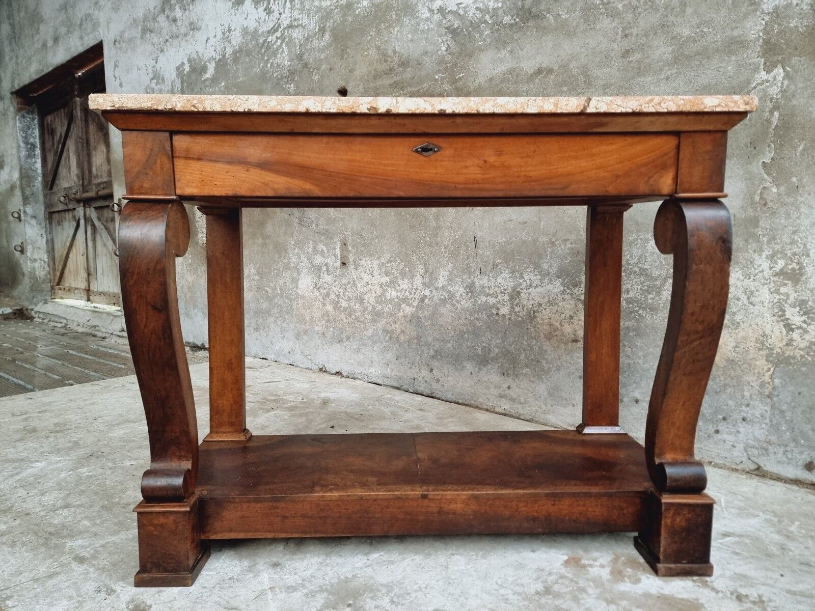 Antique side table trumeau or console table mahogany