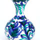 Romantic Spanish vase with hand-painted earthenware bird