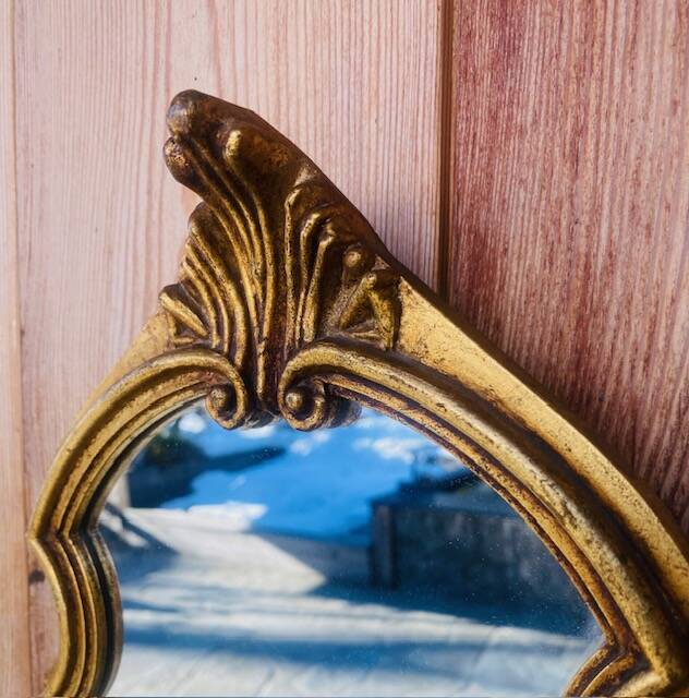 Antique gilded mirror
