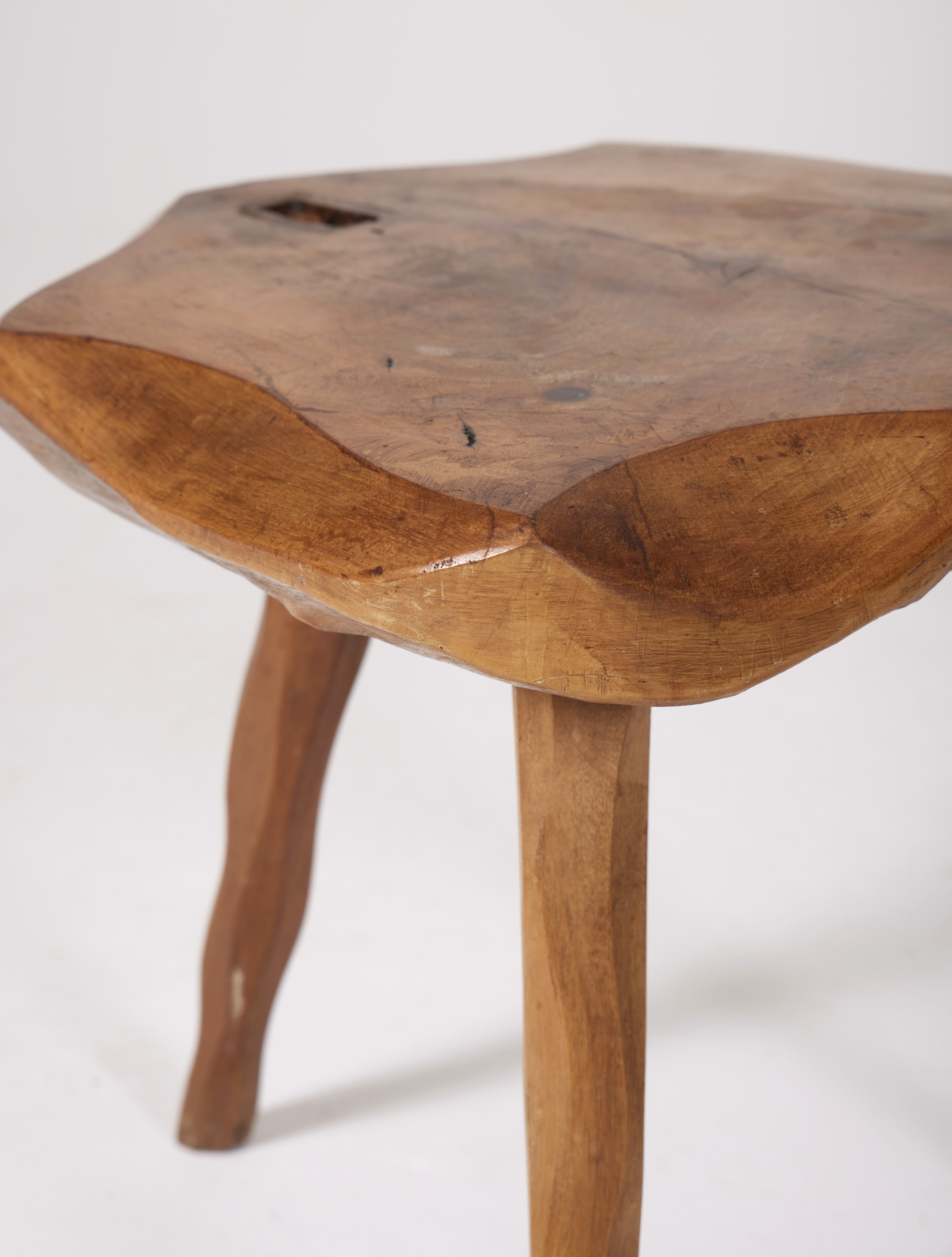 Brutalist tripod stool 1950s