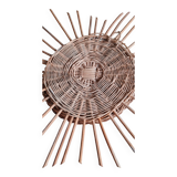 Rattan sun mirror