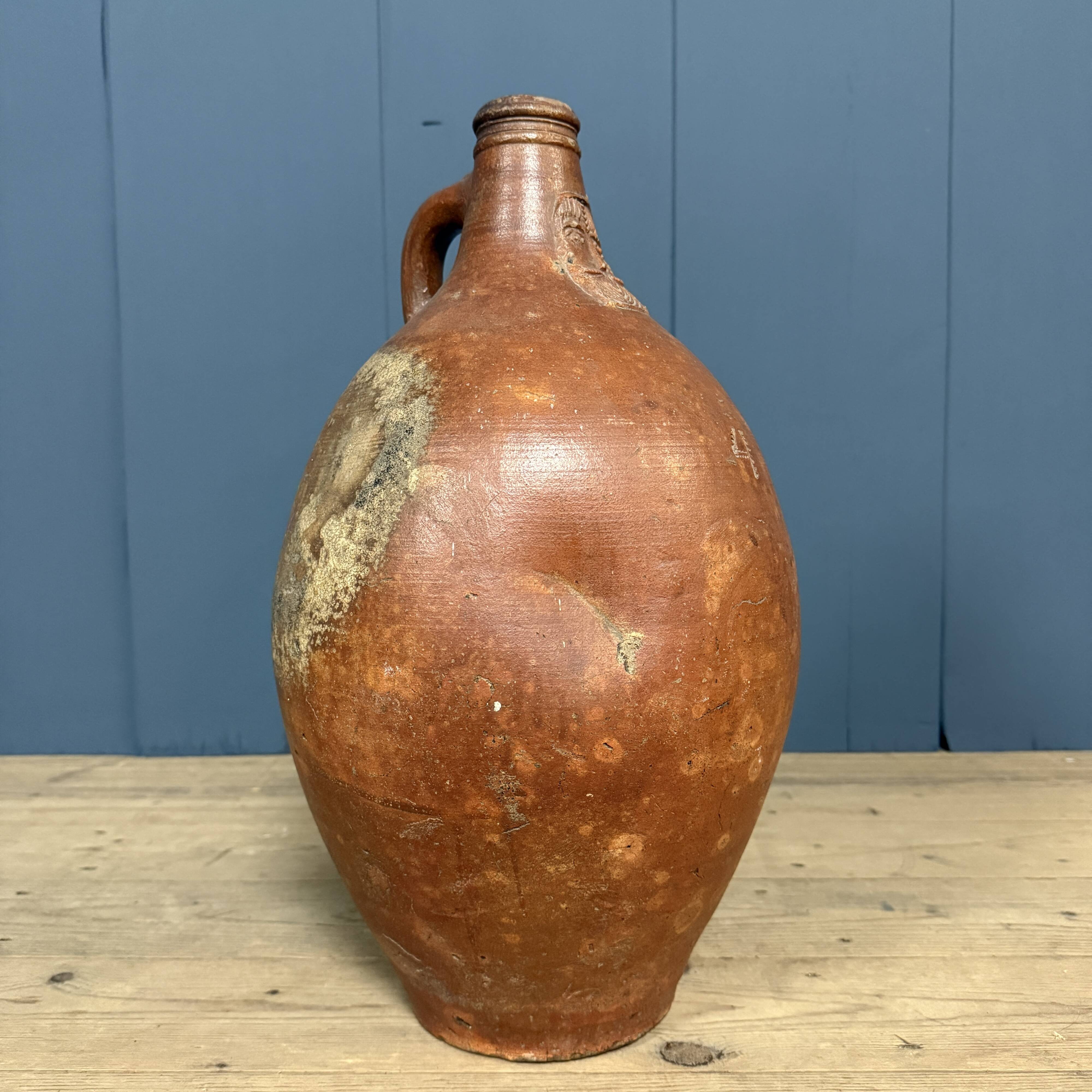 Large size earthenware beardman jug