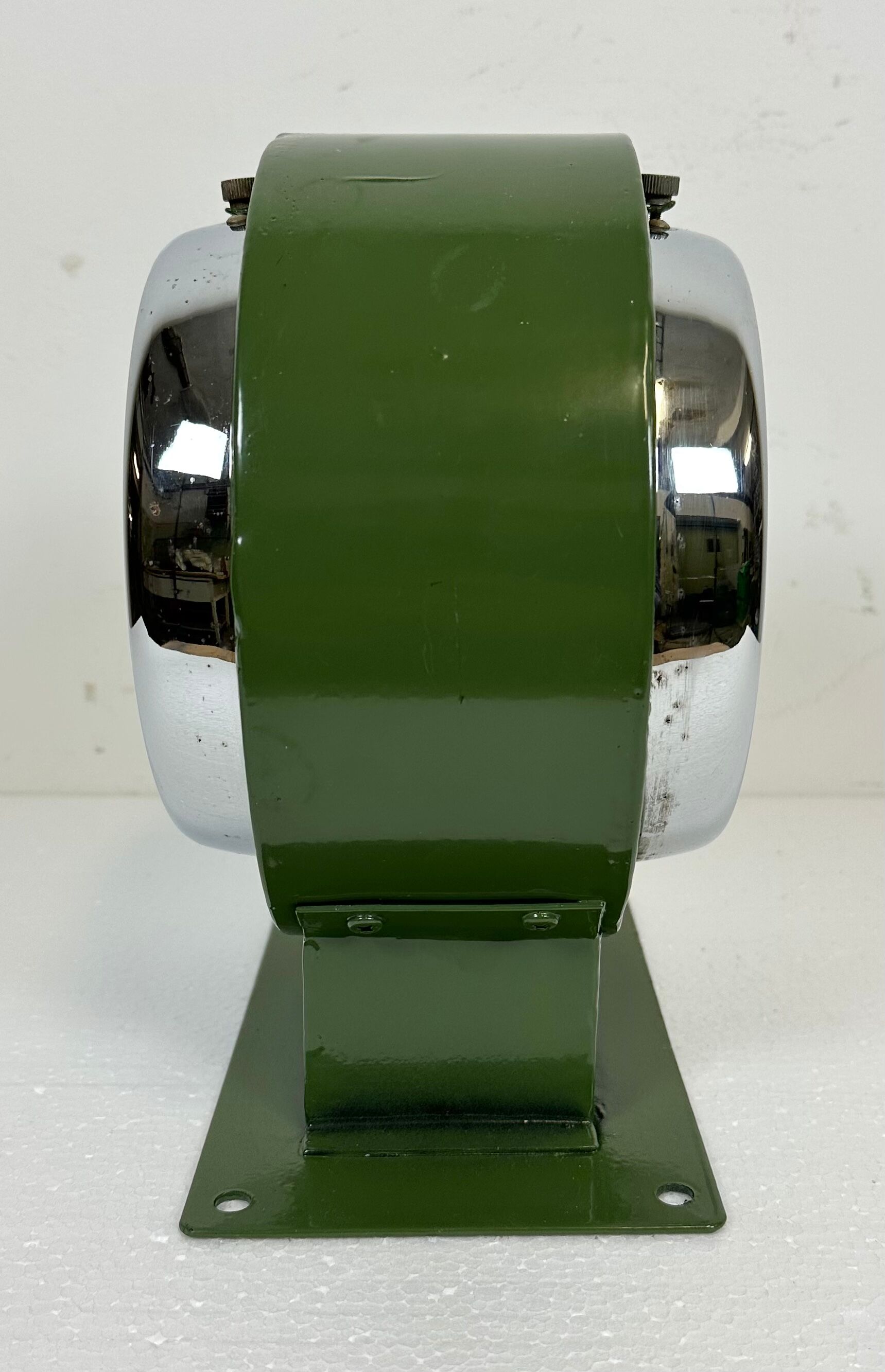 Vintage green citizen double-sided navy wall clock, 1980s